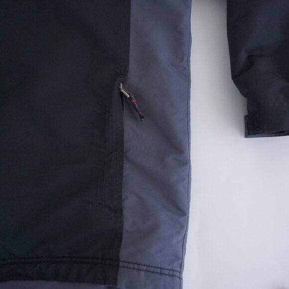 VTG Y2K Gray Tag Nike Black Red Fleece Lined Red Check Zip Up Nylon Ski Jacket L - Picture 5 of 11